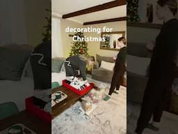 decorate for Christmas with me! #christmasdecor2024 #christmas #christmasdecorvlog #decorating