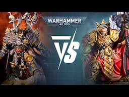 Chaos Space Marines Vs Adeptus Custodes: 2000pts Warhammer 40K Battle Report