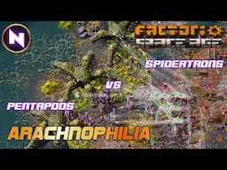 WAR ON GLEBA; Artillery/Spidertrons VS. Pentapods/Stompers | 32 | Factorio SPACE AGE