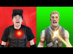 Fortnite VR But I Can Feel Pain.. (Haptic Suit)