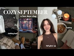 Cozy September Vlog | fall clothing haul, glow-up, autumn baking, pumpkin shopping