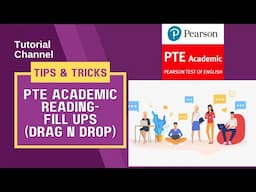 PTE Academic Reading- FILL UPS(drag n drop) | Tips & Tricks