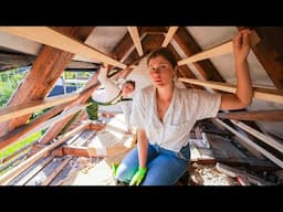 Storm Disaster Wrecks Our Upper Floor | How We Turned It Around in Our DIY Roof Rebuild