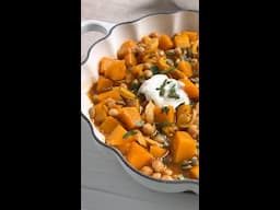 Braised Harissa Pumpkin with Garlic Yogurt Sauce