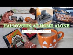 🎃 COSY SPOOKY HALLOWEEN VLOG | Home Alone, Baking, Crafting, Book Shopping | CARLY HAMPTON