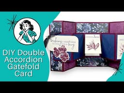 🔴 Double Accordion Gatefold Card Tutorial With Heartfelt Greeting