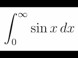 Improper Integral of sin(x) from 0 to infinity