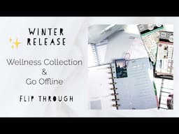 NEW HAPPY PLANNER WELLNESS LINE// Trust Your Process and Go Offline Sticker Flip Through