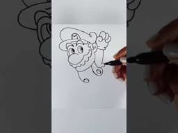 How to Draw Super Mario #youtubeshorts #ytshort #mariobros