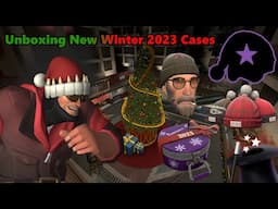 TF2 Unboxing: 100 New Winter 2023 Cases! Pure Skill!? Actually got an Unusual Hat!