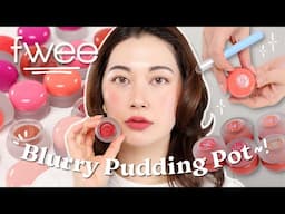 🍮 VIRAL fwee Blurry Pudding Pots! *IT GIRL* K-Beauty Product - Full Review & Swatches~