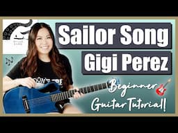 Sailor Song Gigi Perez Beginner Guitar Lesson EASY Tutorial 🎸 Chords, Strumming & Printable Guide! 📝