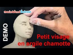 Cours de sculpture gratuit - Modeler un visage avec une terre chamotte