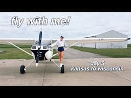 fly with me from Kansas to Wisconsin | tiny airplane, big adventure! part 5