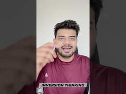 Beauty of Inversion Thinking | Saurabh Chandra HINDI #ytshorts