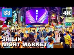 [4K] FAMOUS SHILIN NIGHT MARKET 士林夜市 in Taipei Taiwan 2024 Street Food Walking Tour Vlog