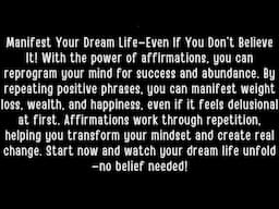 You don’t have to believe your desires￼ will happen for it to legit happen!!