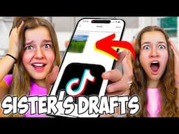 My Sister's Secret TikTok Drafts 🤫✨