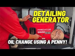 Predator 3500 Inverter Generator Oil Change Using A Penny - Detailing Beyond Limits