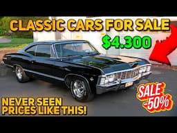 20 Perfect Classic Cars Under $15,000 Available on Craigslist Marketplace! Big Sale!!