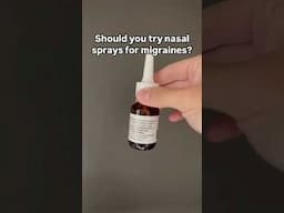 Nasal spray for migraines?