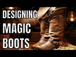 Designing MAGIC BOOTS for TTRPG's and D&D 🔴#4k LIVE