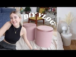 bedroom makeover vlog! DIY bedside tables