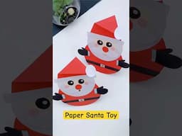 Santa Claus 🎅 Toy for Christmas #shorts #art #craft #youtubeshorts #christmas #toy