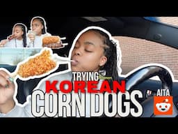 TRYING RAMEN KOREAN CORN DOGS FOR THE FIRST TIME!! | MUKBANG | AITA