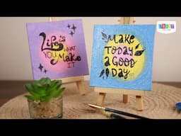 Mini Canvas Painting! Easy table-side decor!! Gifting Ideas | DIY Projects