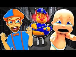 Baby and Blippi Escape 100 Paw Patrol Prisons!