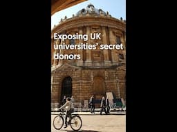 Exposing universities' secret donors #shorts