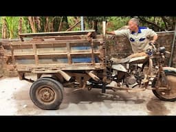 FULL Restoration Transporting Construction Material Truck // Restore and Upgraded an Old Dump Truck