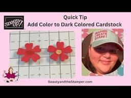 How to color on colored cardstock