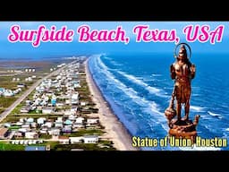 USA EP 13: RoadTrip 2024 | Temples in Houston, Texas | Surfside Beach Front Deck | Roving Couple