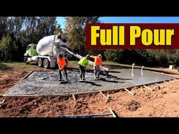 Pouring Concrete Foundation for Metal Building