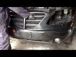 Ssangyong Rodius Front Bumper/Fender Removal