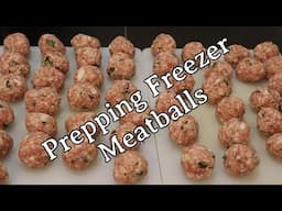 Prepping Freezer Meatballs