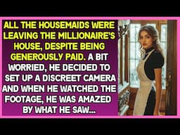 All the housemaids ran away from the millionaire's house. In desperation, he set up a hidden cameras