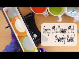 🧼🫧Soap Challenge Club Groovy Swirl cold process soap 🫧🧼