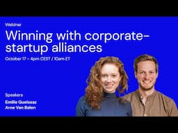 Webinar: Winning with Corporate Startup Alliances