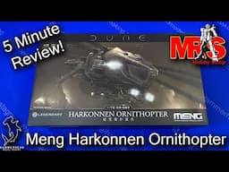 Meng 1/72 Harkonnen Ornithopter | 5 Minute Review