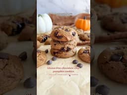 The best gluten-free chocolate chip pumpkin cookies ￼ #glutenfree #pumpkinrecipe #cookies #healthy