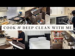 COOK AND DEEP CLEAN WITH ME | NEW RECIPE | SISSY SPACES HOMEMAKING #cookandcleanwithme