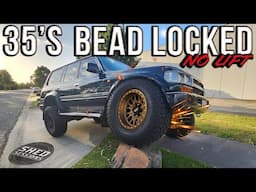 Do 35's & beadlocks really fit on a stock 80 series Landcruiser lift??