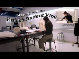 a 24 hour fashion school vlog | NYC fashion student, Parsons art school vlog