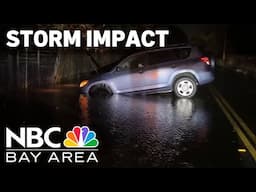 Roads flooded, trees down as atmospheric river storm continues in the North Bay