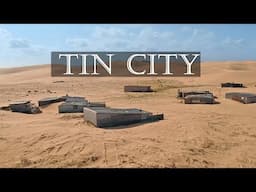 off grid community living on the sand dunes ! Stockton beach tin city