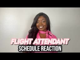 Flight Attendant Schedule Reaction | October 2024