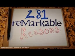 281 reMarkable Reasons...